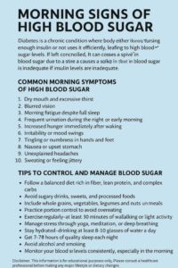 “If you notice these symptoms in your body early in the morning, it could be a sign of rising blood sugar. A doctor explains how to control diabetes effectively.”